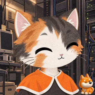 Stonk Cats #0328: Calico, Orange cape with white edging, BONK figurine.